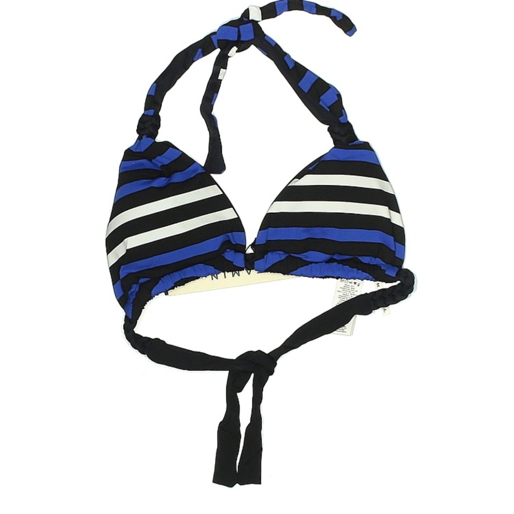Vitamin A Striped Bikini Top. NWT. Size Large.